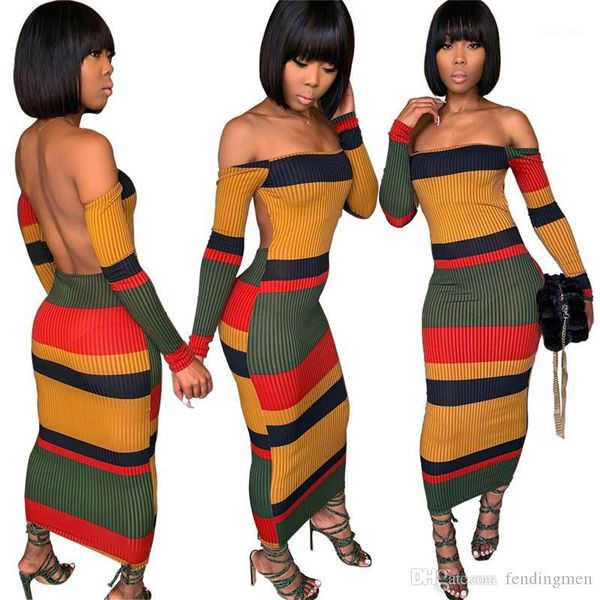 

платья сексуальный спинки без бретелек нить bodycon платье мода повседневная с длинным рукавом клуб платье партии женщин способа конструктор, Black;gray