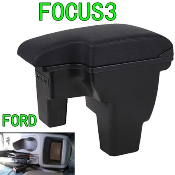 

for focus armrest box focus 3 dedicated car central armrest storage box double layer with usb interface