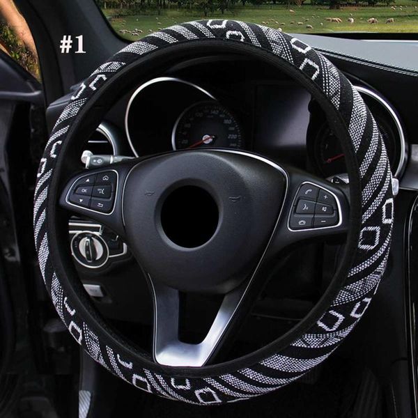 

car steering wheel covers fashion universal folk-custom linen elastic band steering wheel cover anti-slip covers