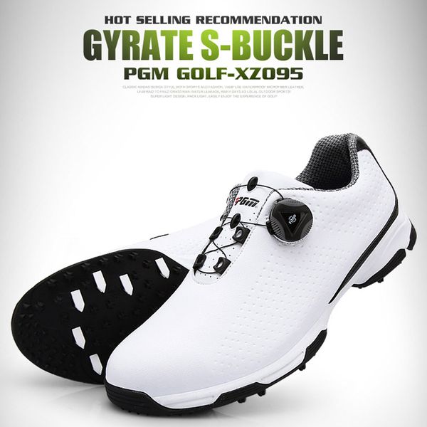 

golf golf shoes men sports waterproof shoes breathable knobs buckle anti-slip training sneakers zj55