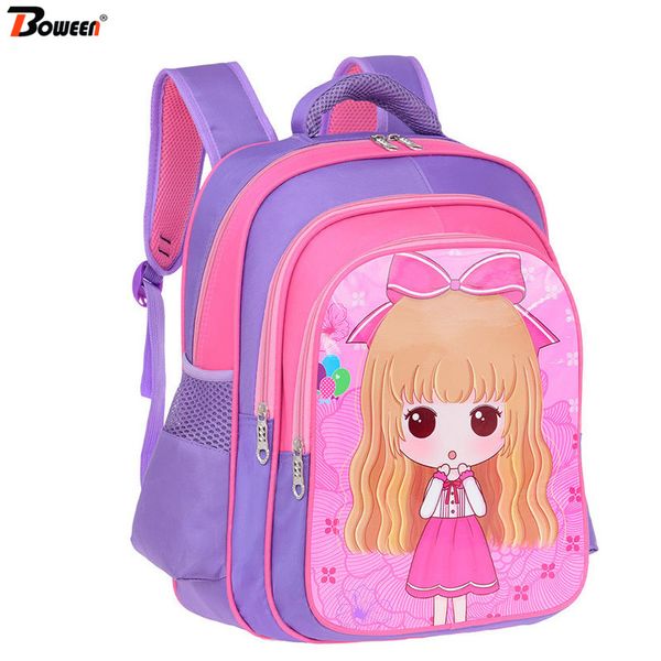 

девушки ранцы дети рюкзак принцессы симпатичный дети schoolbag ребенок учиться в россии водонепроницаемый нейлон большая емкость класс 1-3-6