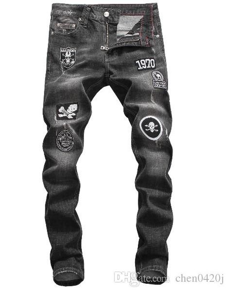 

summer 2019 wholesale men's jeans, european denim production of good quality men's wear welcome to size:44-54 47, Blue