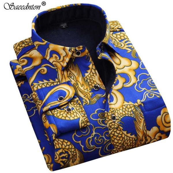 

long sleeve dress shirts for men 2020 male cotton business casual thicking warm flannel camisa social masculina plaid shirt 5xl, White;black