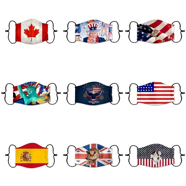 

7halloween us flag clown masks masquerade party scary clowns carnival mask designer face masks horrible funny mask payday prop supplies #482