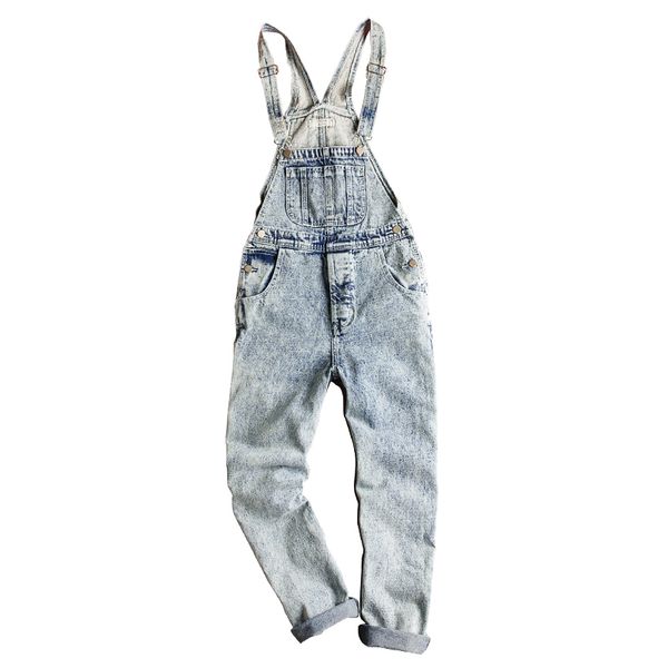 

2019 new fashio jumpsuit pants european and american street denim one-piece jeans plus fertilizer xl loose couple denim overalls, Blue