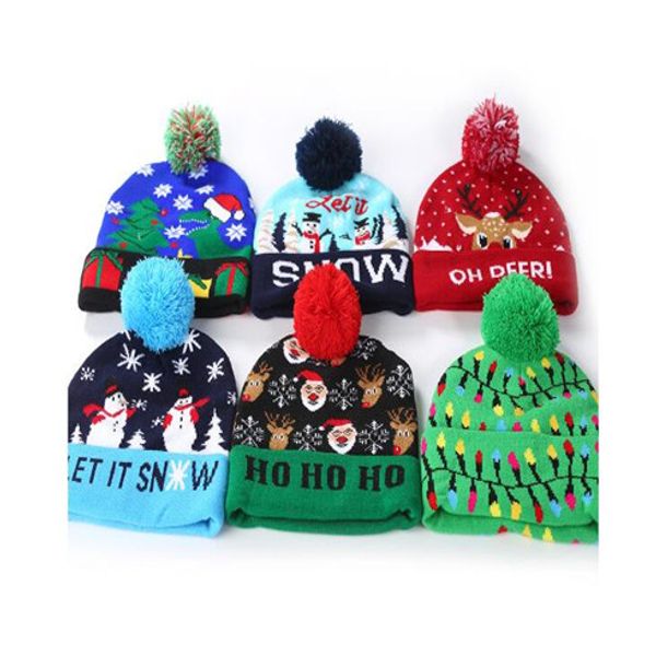 

led хэллоуин вязаных шапок для детей хэллоуин украшены шляпы детских мам зимних теплых шапочек крючок шапкой подарок партия реквизита lxl133, Silver