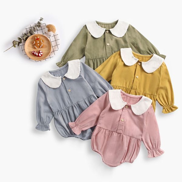 

0-36m baby clothes long sleeved climbing clothing cotton bodysuit baby children pink bodysuit girl clothes outdoors full, Blue