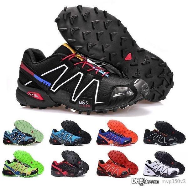 

2019 оптовые новые zapatillas speedcross 3 дизайнер повседневная обувь мужчины кроссовки ходьба спортивные кроссовки размер 40-46, Black