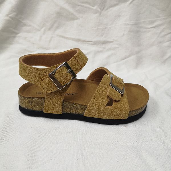 

ulknn brand kids footwear children school boys girls leather camouflage shoes casual apartments baby sandals y200623, Black;red