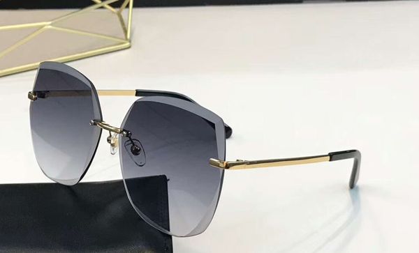 

women glasses sunglasses women blue gradient sonnenbrille 5427 box sunglasses rimless frame rimless sun new lenses with gjlqm, Slivery;brown