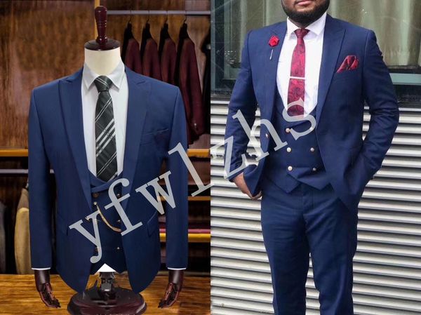 

красивый золотой кнопки groomsmen жених смокинги mens свадебное платье человек куртка blazer пром dinner костюмы (куртка + штаны + tie + ves, Black;gray