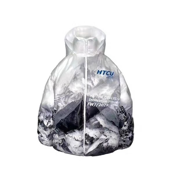 

women men winter jacket new snow warm fashion down jacket casual cotton clothing couple cotton clothes outdoor windbreaker, Black