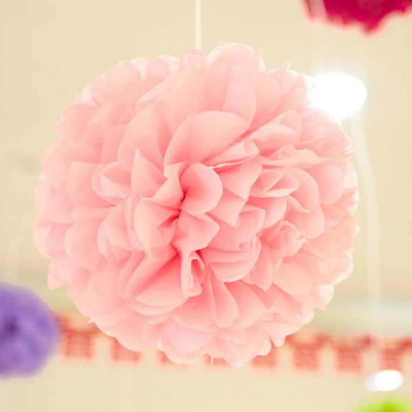 2019 paper flower ball 6 15cm pom pom tissue paper flowers ball multicolor fleur diy wedding mariage decoration from home_furnishing88 10 64 diy paper flower ball