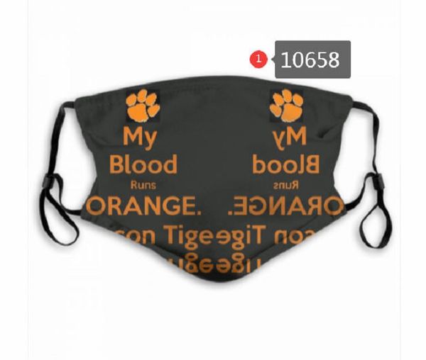 

whoelsale college student designer face mask 5 layer activated carbon filter waterproof breathable mask m-shaped nose clip mask a113