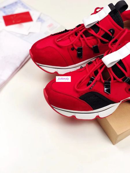 

мода донна кроссовки красное дно мужчины и женщины гвоздь обувь с коробками, Black