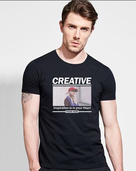 

Новый с коротким рукавом лето Европейский и американский популярные шею печати м