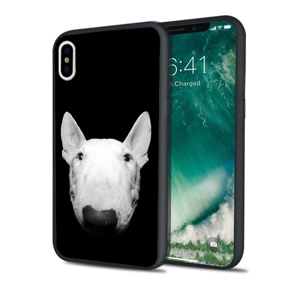 

coque luxury bull terrier phone case for iphone 11 pro xs max xr 8 7 6s plus 5s se 5 case black soft silicone tpu cover.