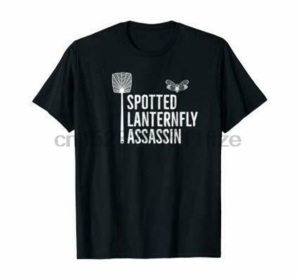 

spotted lanternfly control assassin t shirt, White;black