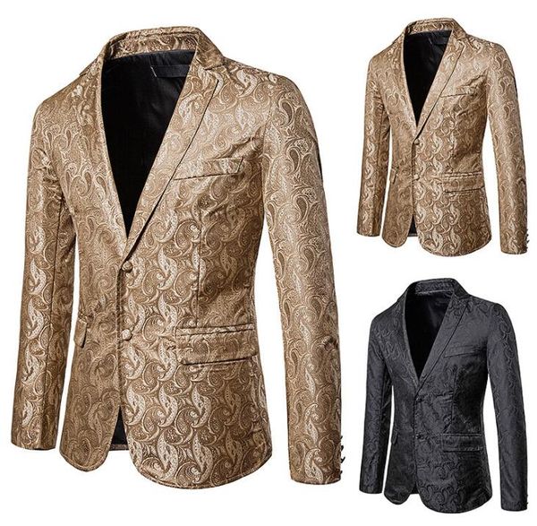 

suits men glossy fashion dark grain two buckle lapels blazer autumn masculino slim fit casaco jaqueta masculina coat mens jacket, White;black