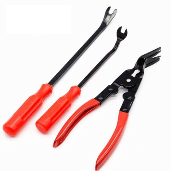 

3 pcs/set car removal tools automobile nail puller radio audio panel door repairing clip trim removal pry repair tool sets