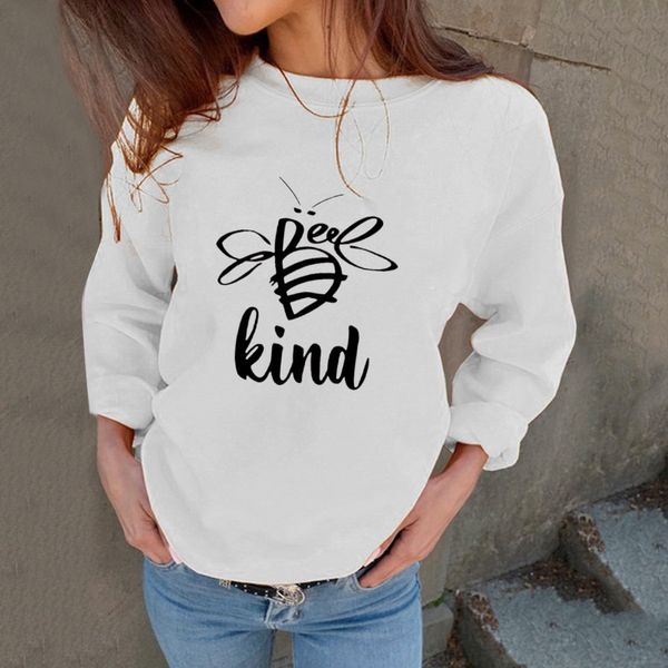 

women's sweatshirt graffiti kind letter print pullovers autumn spring long sleeve casual loose blouses camiseta moletom, Black