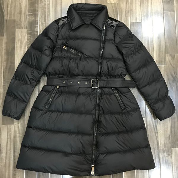 

2019 new women winter thick warm 90% white duck down coats lady slim fit long snow outerwear jackets black gray high quality