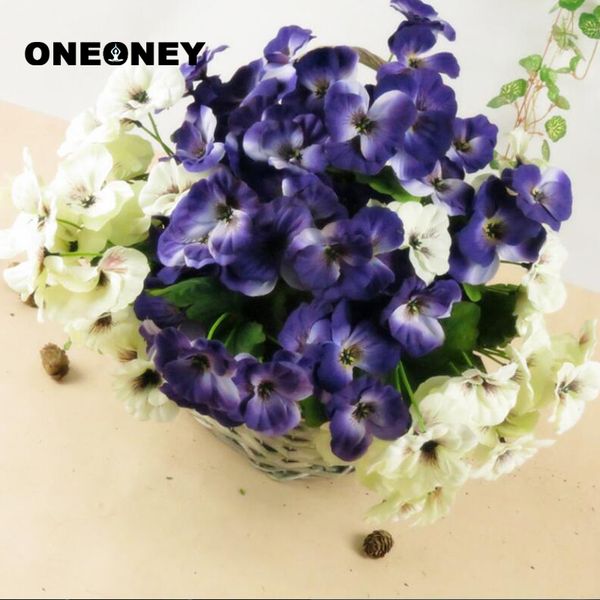 

Oneoney 1 шт. Анютины глазки моделирование искусственный поддельные цветок анютины г