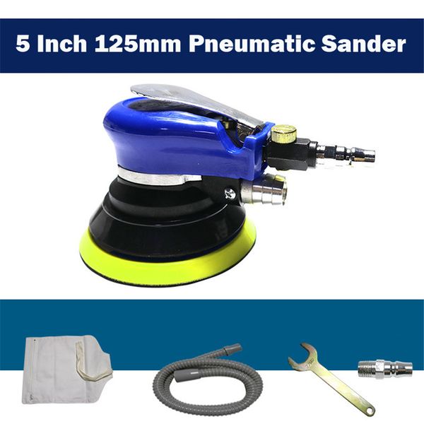 

5 inch 125mm pneumatic sander polishing machine polisher grinding sanding tool multifunction devices