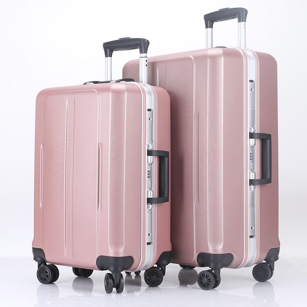 

dospotic travel trolley universal wheel box luggage women's boarding bag 20-inch 24-inch 26 travel lugguge leathe