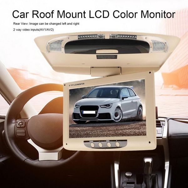 

wide voltage reversing image display car ultra-thin ultra-light 9 inch high-definition car ceiling display