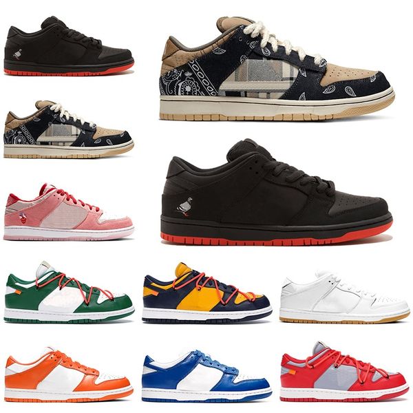 

new sb dunk low travis scotts casual shoes platform men women sneakers white skateboard sports chaussures size 36-45