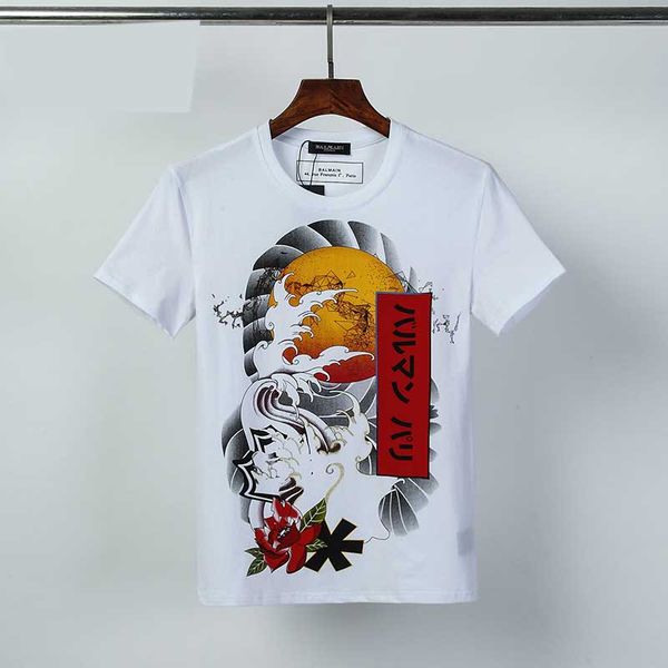 

2020 роскошный европейский париж тенниска напечатанная письмом с короткими рукавами шею хлопка майка мужчин и женщин высокого качества, диза, White;black