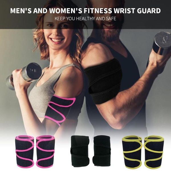

1 pair adjustable wrist support brace gym weightlifting training weight lifting wristband wrestle professional sports protect, Black;red
