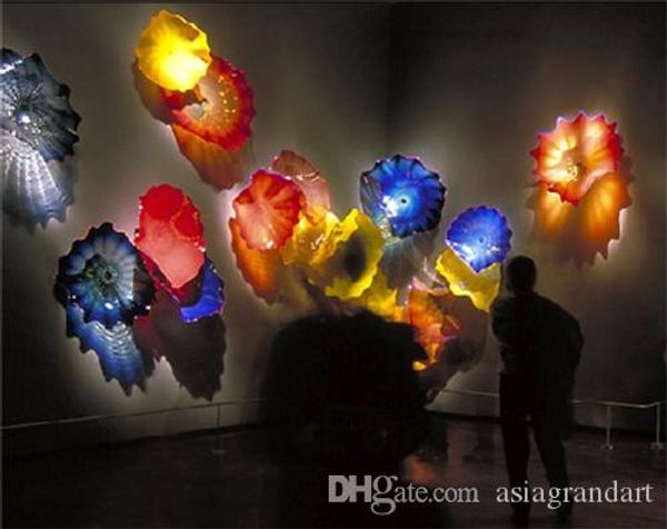 

indoor decoration blown glass wall lamps art murano style wall plates l foyer ce ul certificate staircase decor lrw012