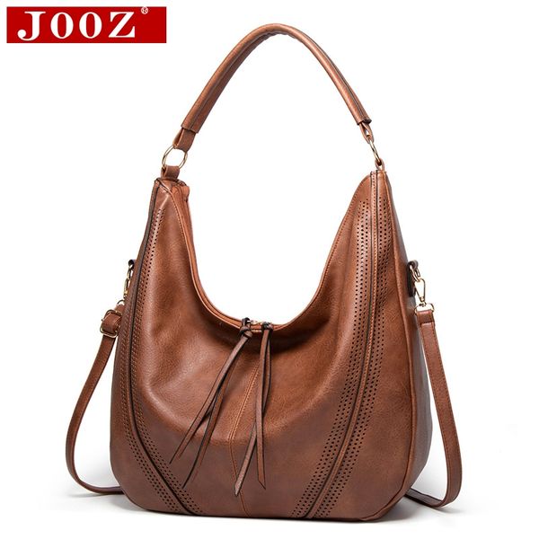 

women handbags hollow out double tassel shoulder crossbody bags ladies pu leather totes fashion messenger bag female hobos bag