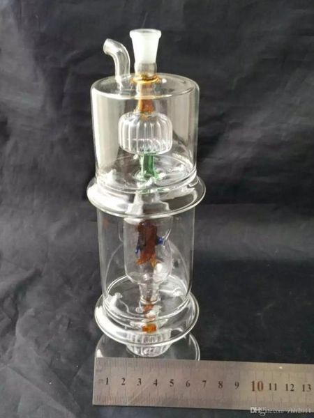 Accessori per bong in vetro con narghilè multicolore, accessori per bong in vetro all'ingrosso, narghilè in vetro, fumo di pipa ad acqua spedizione gratuita