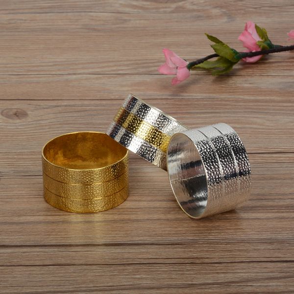 

metal alloy napkin rings gold and silver color for table decoration table napkin rings wholesale metal shiny colour