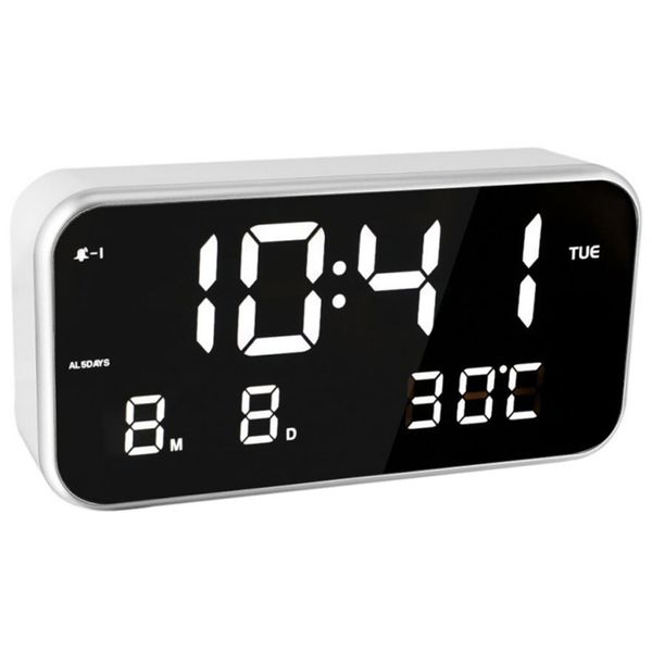 

digital analog-digital clocks led digital multi-function alarm clock mirror clock temperature sleepy luminova home decor