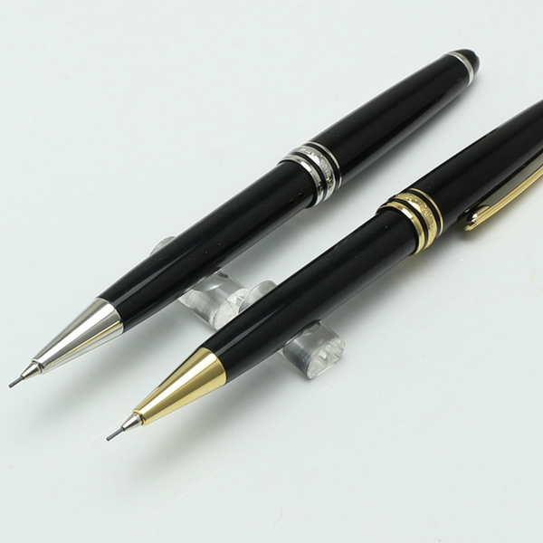 

limited edition pen classique mst mechanical pencil 0.7mm gold and silver clip pen stationary supplies