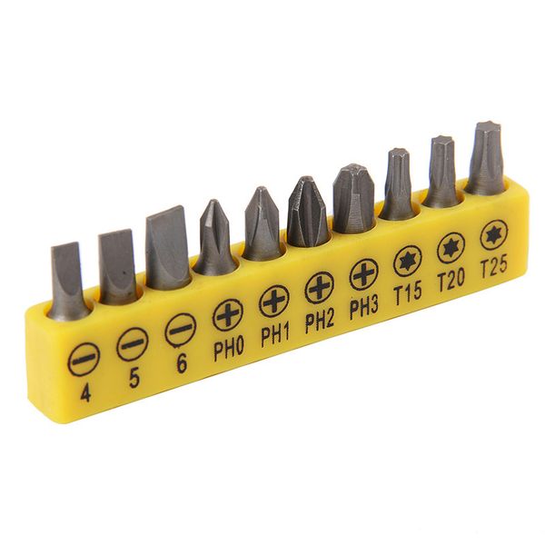 

2 colors drill driver bit cross screwdriver slotted combination hand tools kit