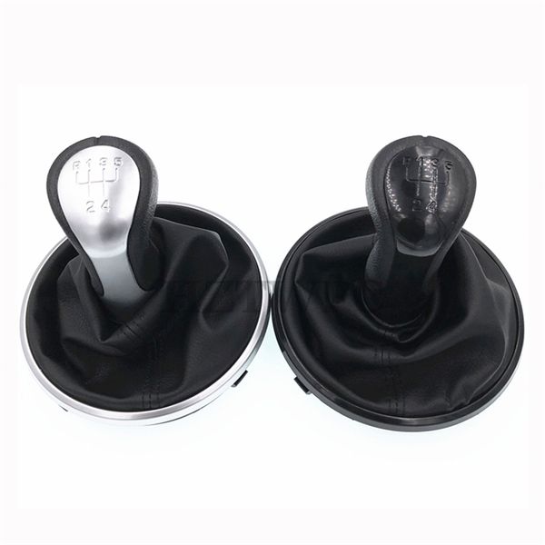 

new pu leather 5 speed mt gear shift knob for fabia 2 roomster gaiter boot mt gear shifter lever stick head ball