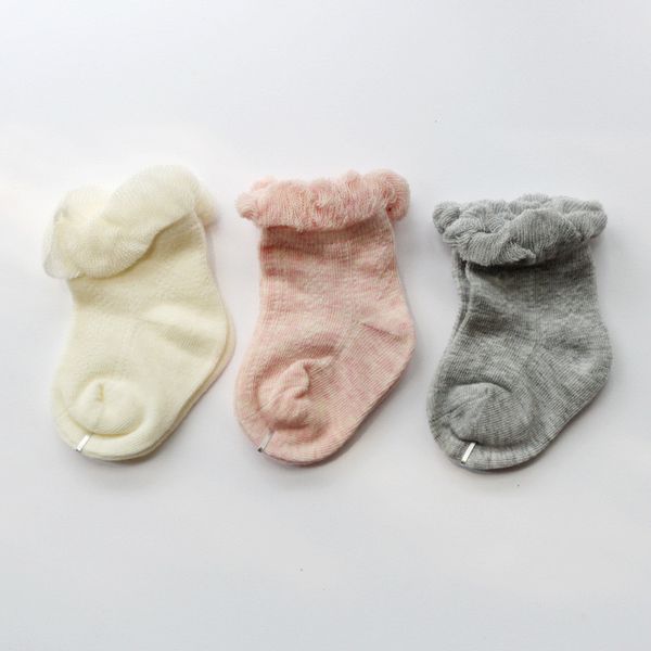 

3pairs/lot girls ruffle socks spring autumn socks for girls cotton solid stuff baby clothes accessories kids socks, Pink;yellow