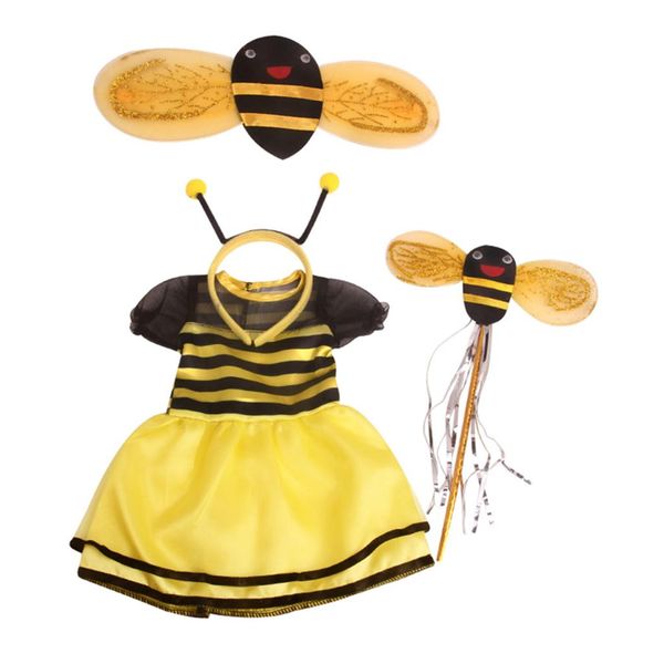 

doll bee clothes 18" for american doll dress headwear halloween costume