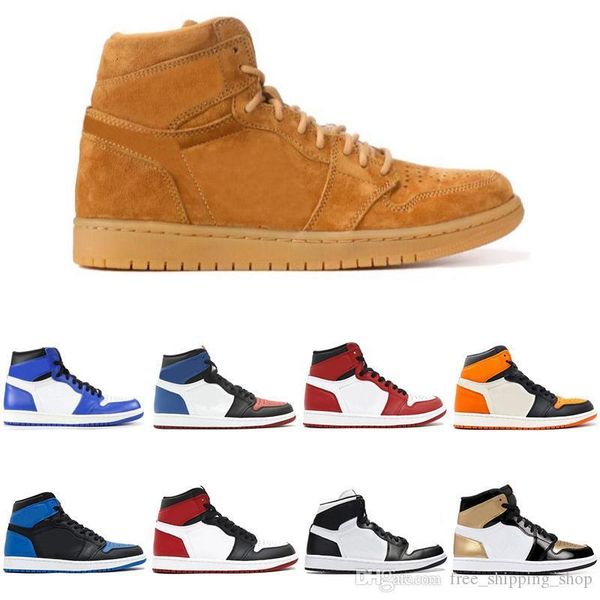 

new 1 chicago red game royal bred toe gold toe shadow men basketball shoes golden harvest athletic sport sneakers zapatos shoes 40-47