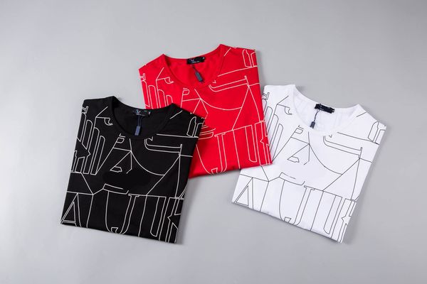 

20ss famous men's t-shirt polos high-quality men's women's couple casual short-sleeved men's round neck designer t-shirt, Gray