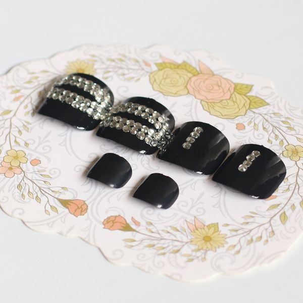 

2019 selling handmade short paragraph round toe candy fake tail crystal diamond 24pcs black #n29, Red;gold