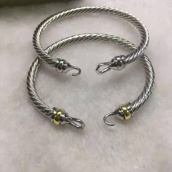 

american and european luxury custom bracelet environmental protection copper buckle head fashion simple women's bracelet 7264991, Golden;silver