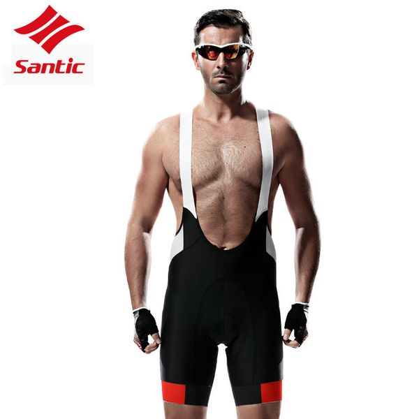 

santic cycling bib shorts men pro gel pads mountain road racing bike shorts breathable mesh downhill bicycle bike team tights