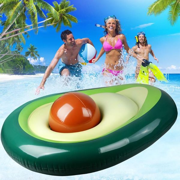 

inflatable toy summer 1pc inflatable avocado avocado pool float with ball water fun summer beach swimming party