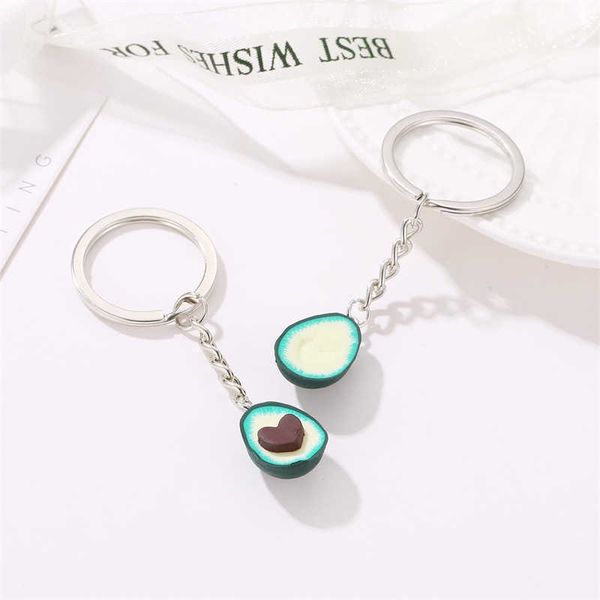 

avocado keychains keyrings 1pc keychain jewellery for friend gift, Silver